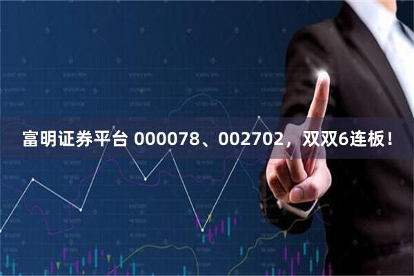 富明证券平台 000078、002702,双双6连板!