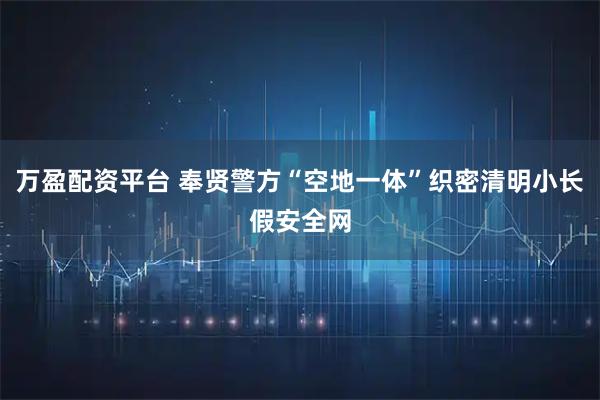 万盈配资平台 奉贤警方“空地一体”织密清明小长假安全网